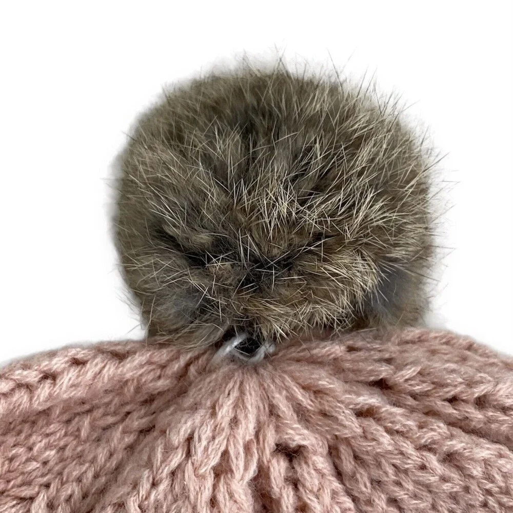 Girls Winter Hat Kids Toddler Baby Pink Knit Warm Beanie Bonnet Snow Gear Modern